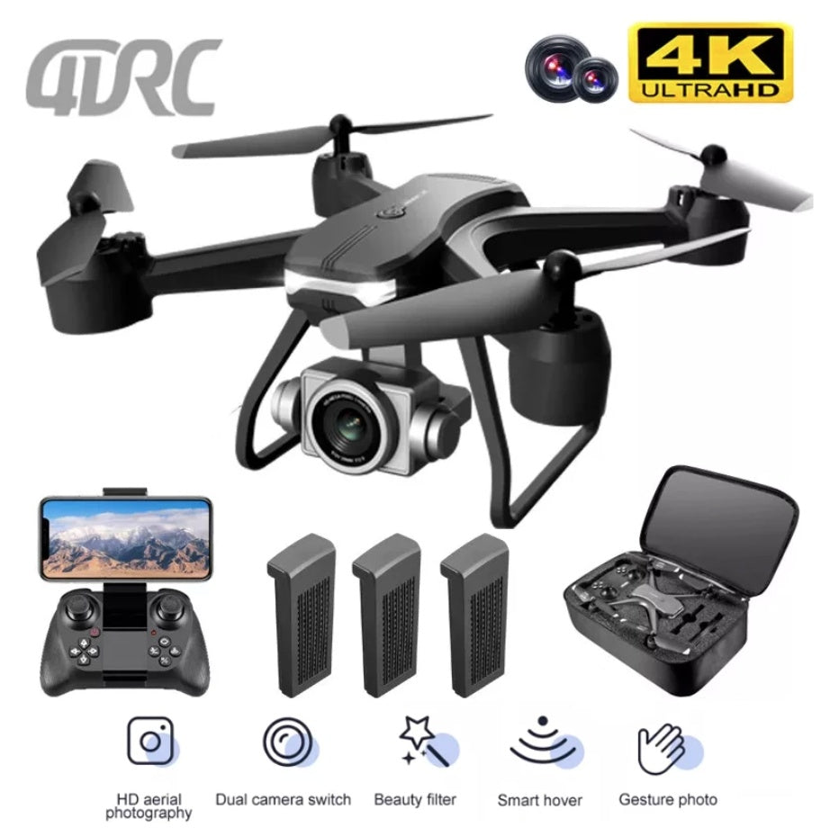 Zenova Professional Drone 6K HD Dual Camera Wifi FPV Portable RC Quadcopter 2 BATTERY,Drones Suitable For Adults & Beginners.