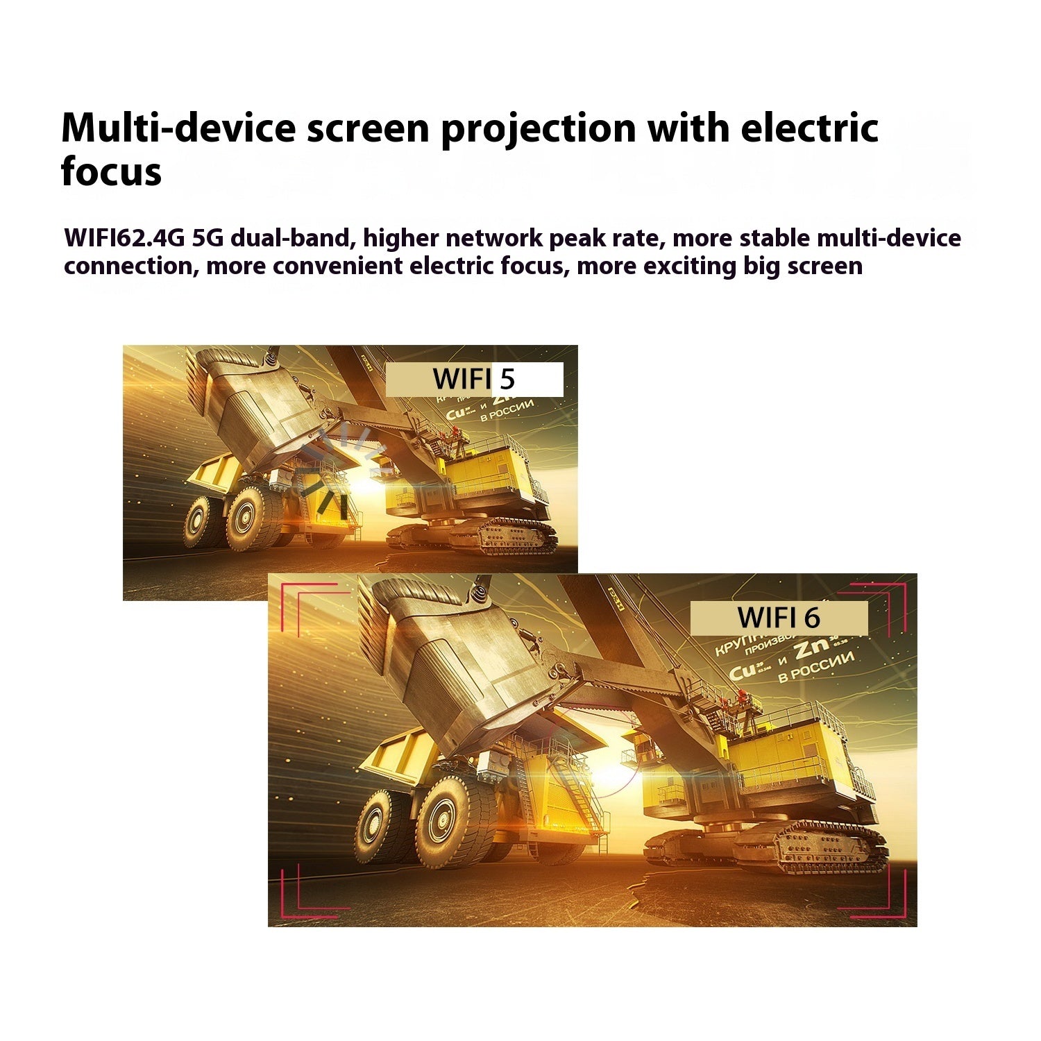 Zenova mini projector with inbuilt speaker .
