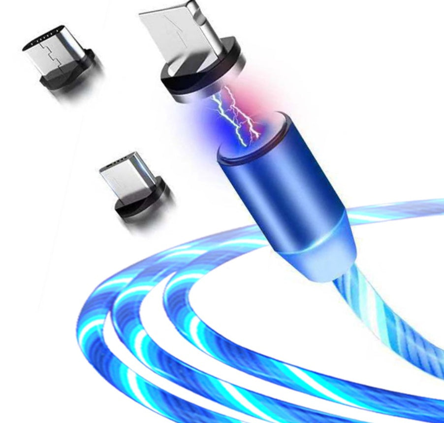 Zenova rgb 3 in 1 usb fast charge and data transfer cable