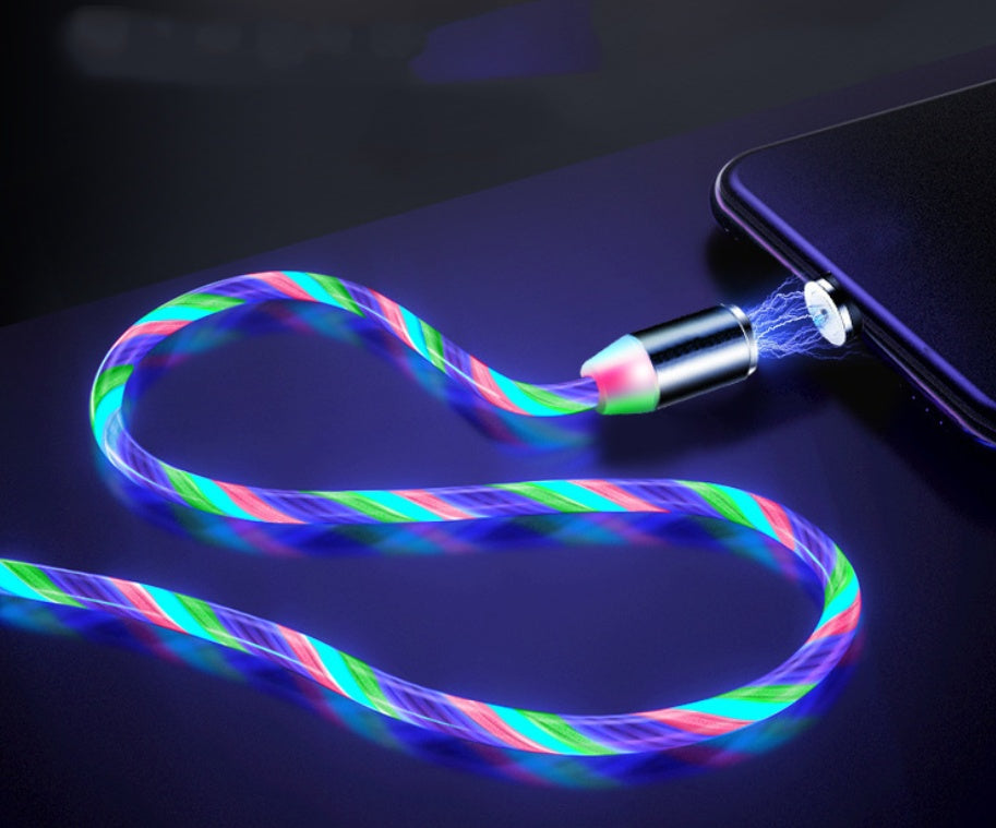 Zenova rgb 3 in 1 usb fast charge and data transfer cable