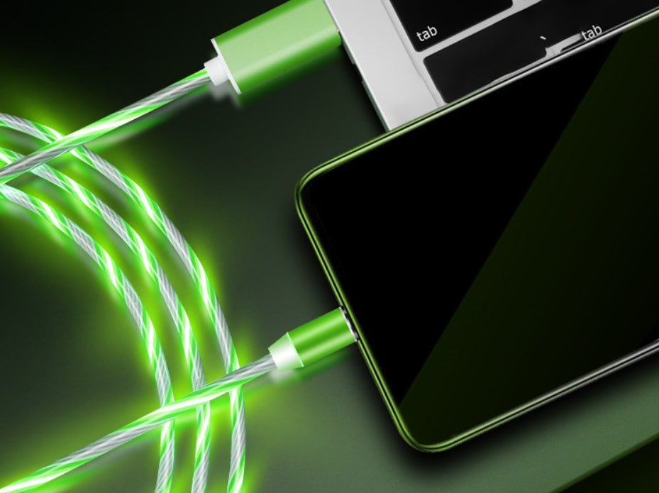 Zenova rgb 3 in 1 usb fast charge and data transfer cable