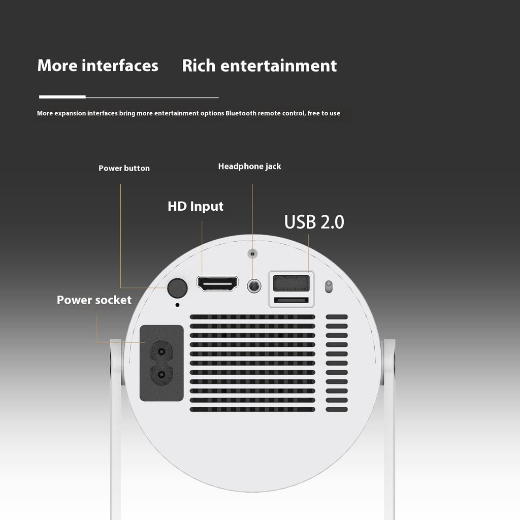 Zenova mini projector with inbuilt speaker .