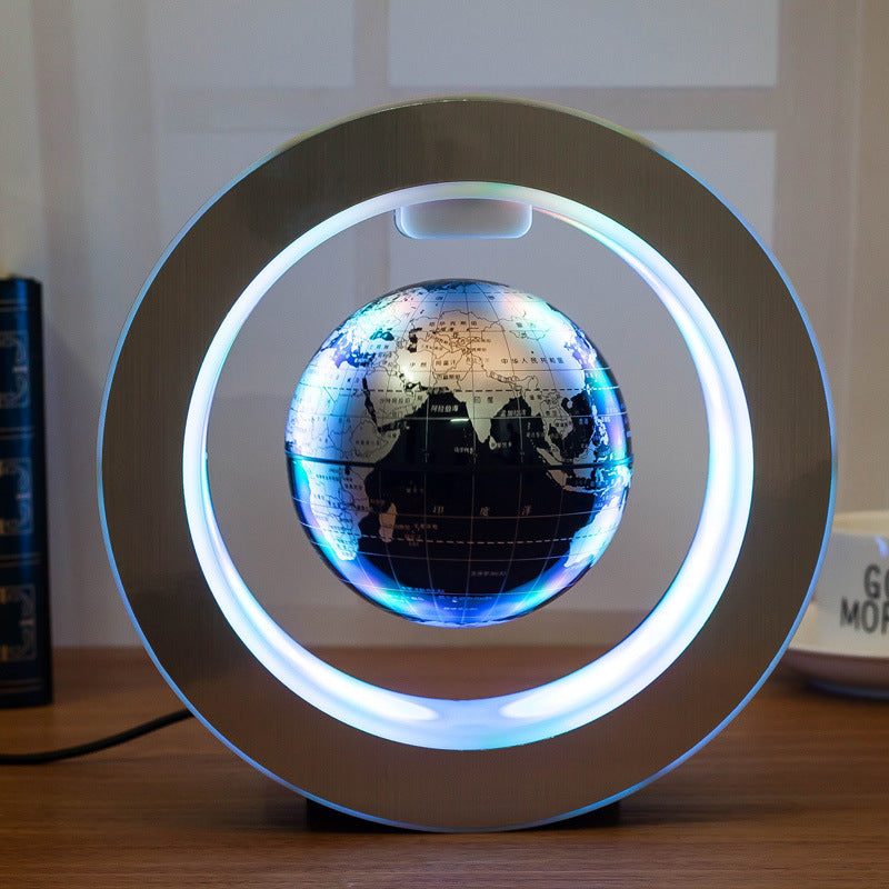 Zenova Round LED World Map Floating Globe Magnetic Levitation Light Anti Gravity Magic