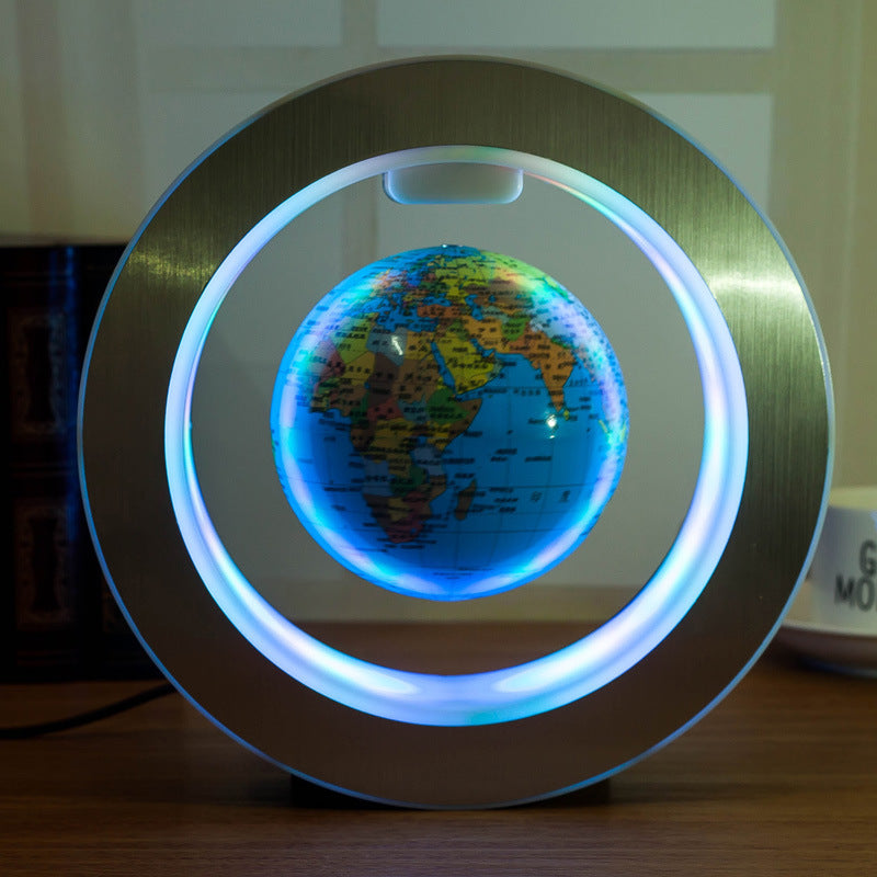 Zenova Round LED World Map Floating Globe Magnetic Levitation Light Anti Gravity Magic