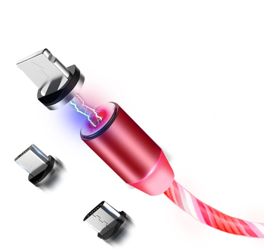 Zenova rgb 3 in 1 usb fast charge and data transfer cable