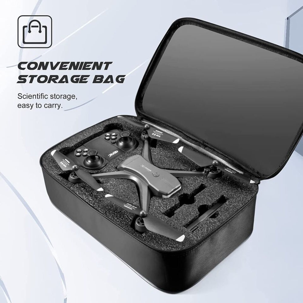 Zenova Professional Drone 6K HD Dual Camera Wifi FPV Portable RC Quadcopter 2 BATTERY,Drones Suitable For Adults & Beginners.