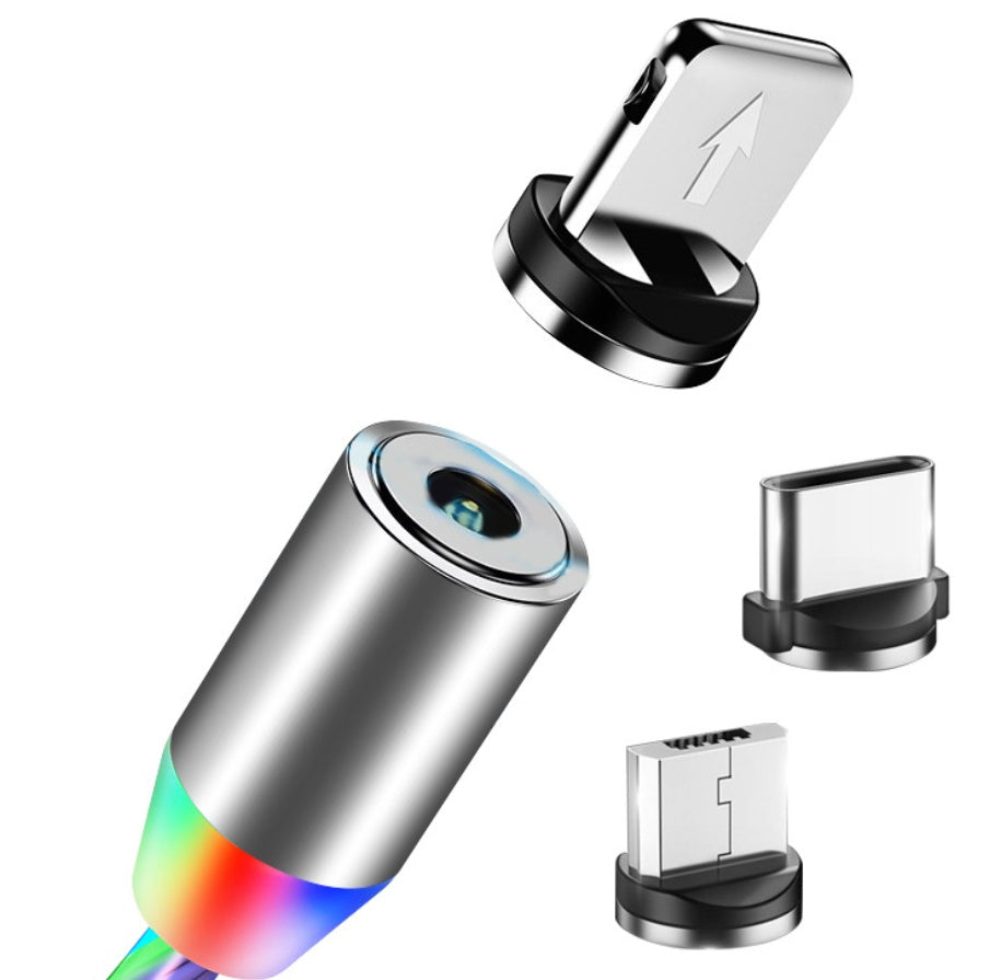 Zenova rgb 3 in 1 usb fast charge and data transfer cable