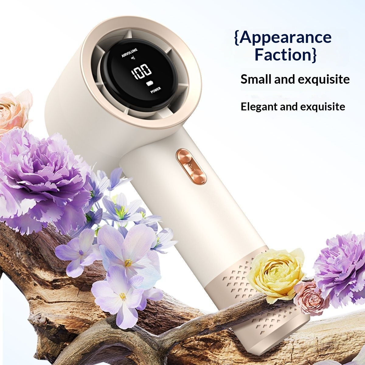 Zenova High-speed Handheld Bladeless Turbo Fan, Portable Mini Bladeless Powerful fan