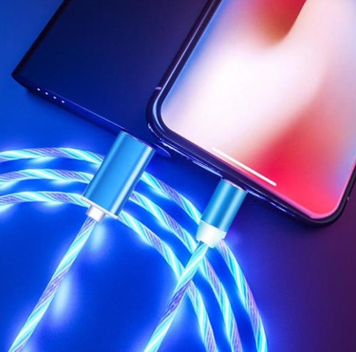 Zenova rgb 3 in 1 usb fast charge and data transfer cable