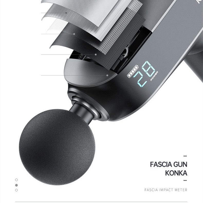 Zenova massage gun with inbuilt display control