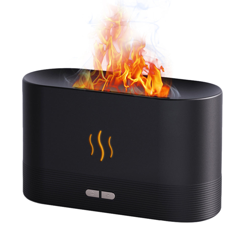 Zenova flame aroma diffuser with syncing lights