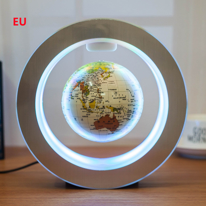 Zenova Round LED World Map Floating Globe Magnetic Levitation Light Anti Gravity Magic
