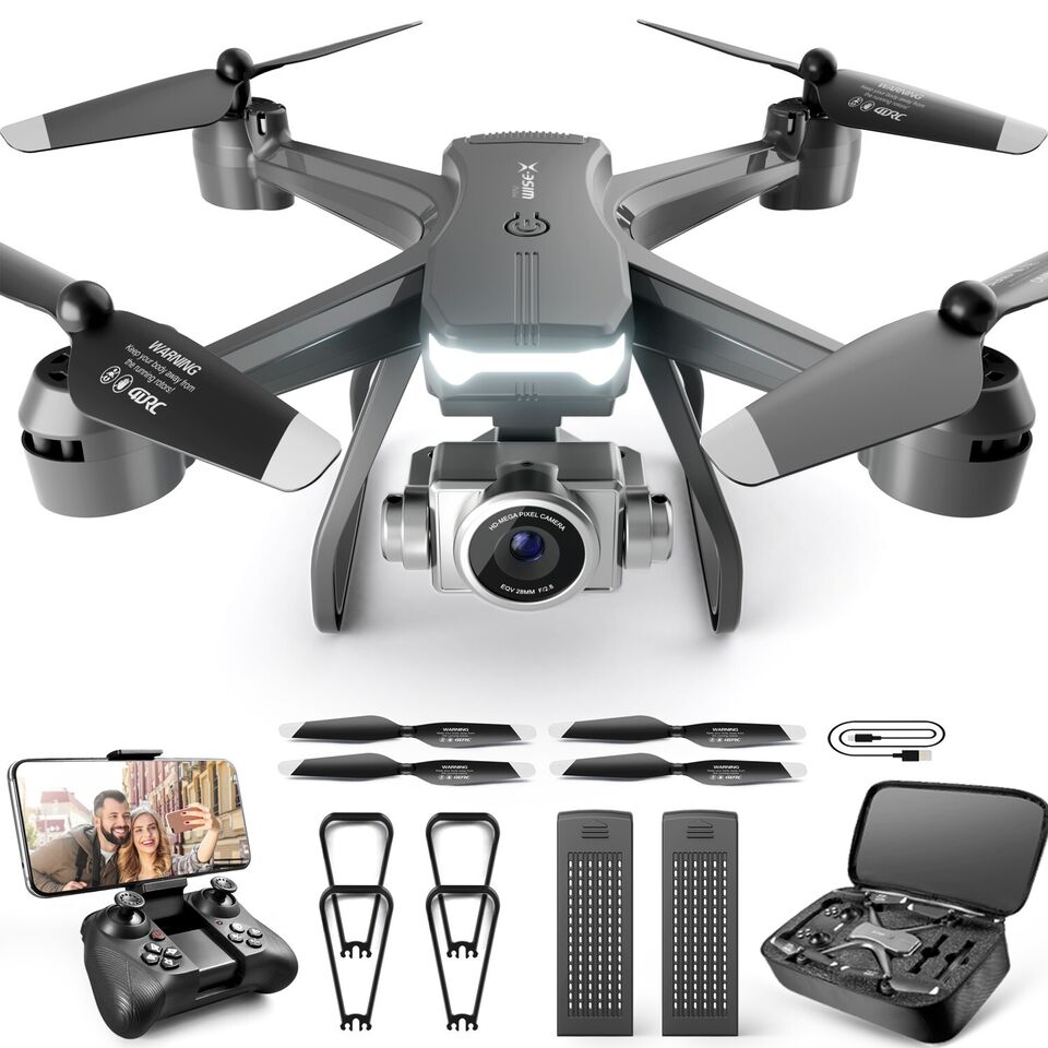 Zenova Professional Drone 6K HD Dual Camera Wifi FPV Portable RC Quadcopter 2 BATTERY,Drones Suitable For Adults & Beginners.