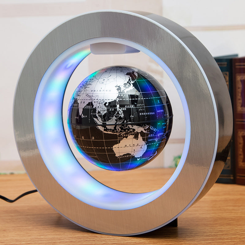 Zenova Round LED World Map Floating Globe Magnetic Levitation Light Anti Gravity Magic