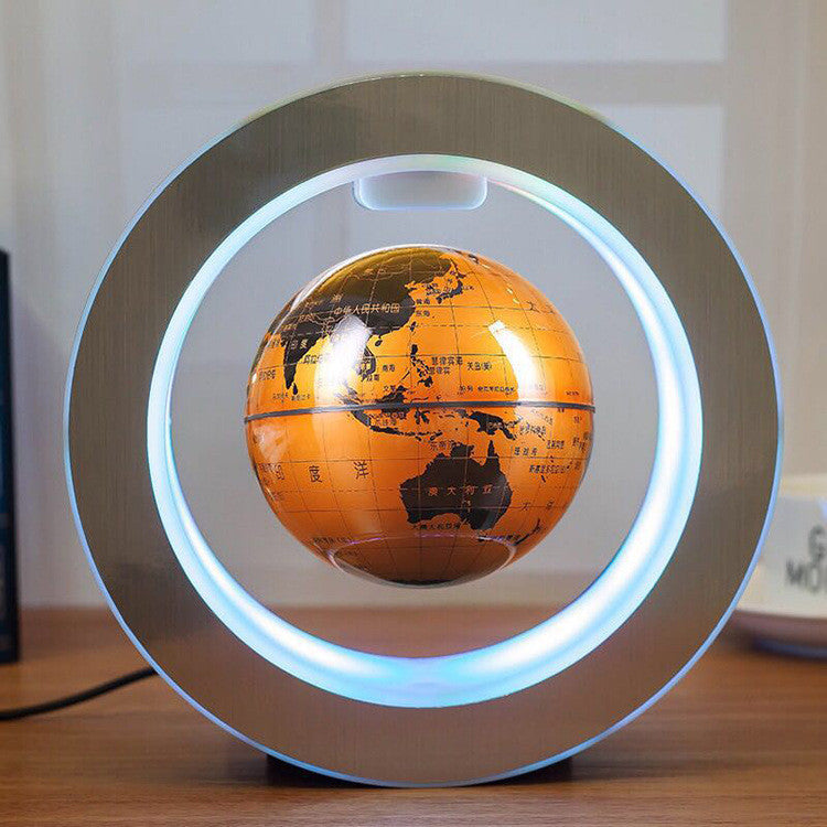 Zenova Round LED World Map Floating Globe Magnetic Levitation Light Anti Gravity Magic