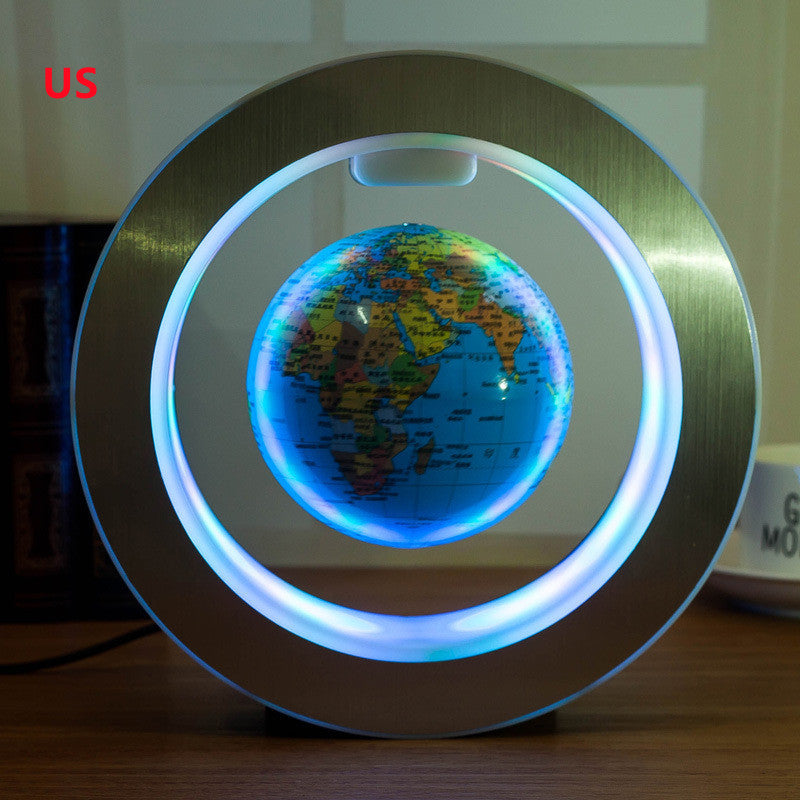 Zenova Round LED World Map Floating Globe Magnetic Levitation Light Anti Gravity Magic