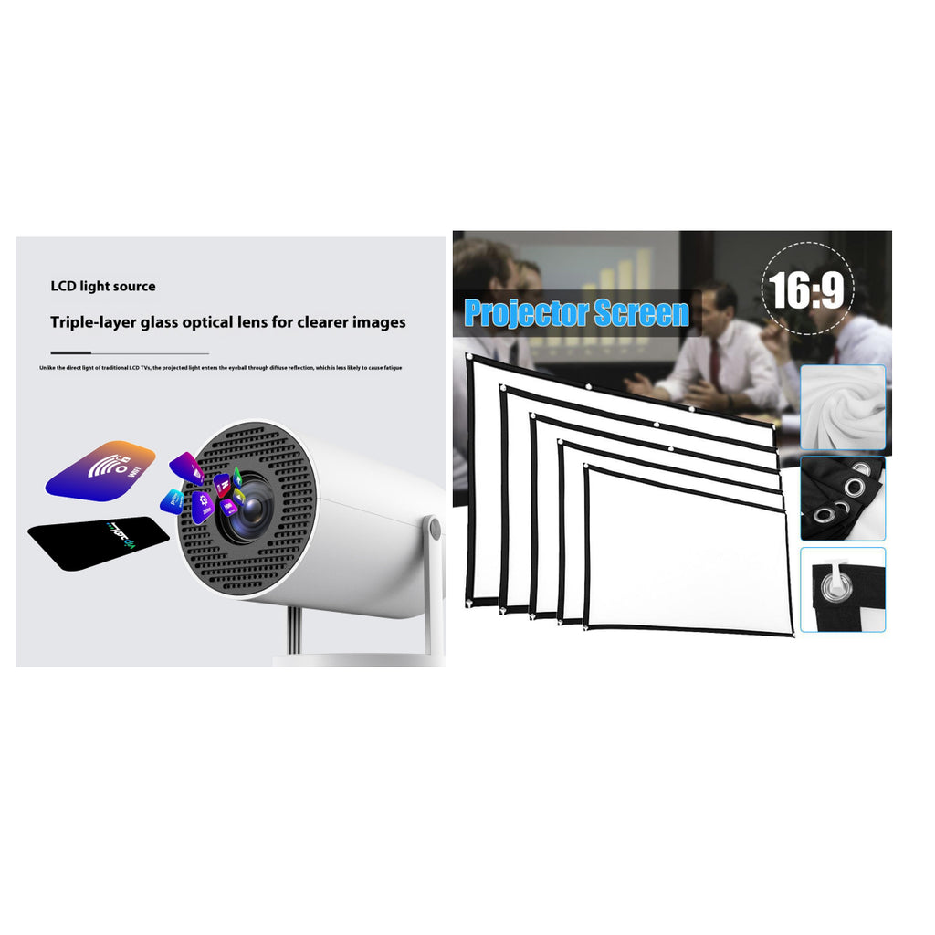 Zenova mini projector with inbuilt speaker .