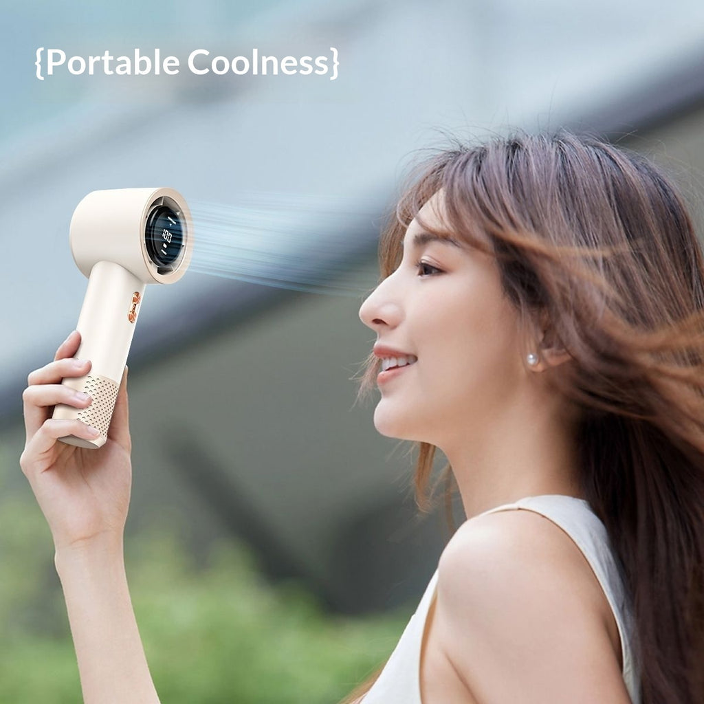 Zenova High-speed Handheld Bladeless Turbo Fan, Portable Mini Bladeless Powerful fan